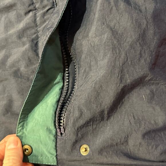 Timberland Weathergear Men’s Size Large Navy Blue and Aqua Full Zip Jacket - Picture 10 of 11